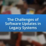 The Challenges of Software Updates in Legacy Systems