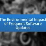 The Environmental Impact of Frequent Software Updates