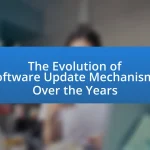 The Evolution of Software Update Mechanisms Over the Years