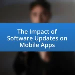 The Impact of Software Updates on Mobile Apps