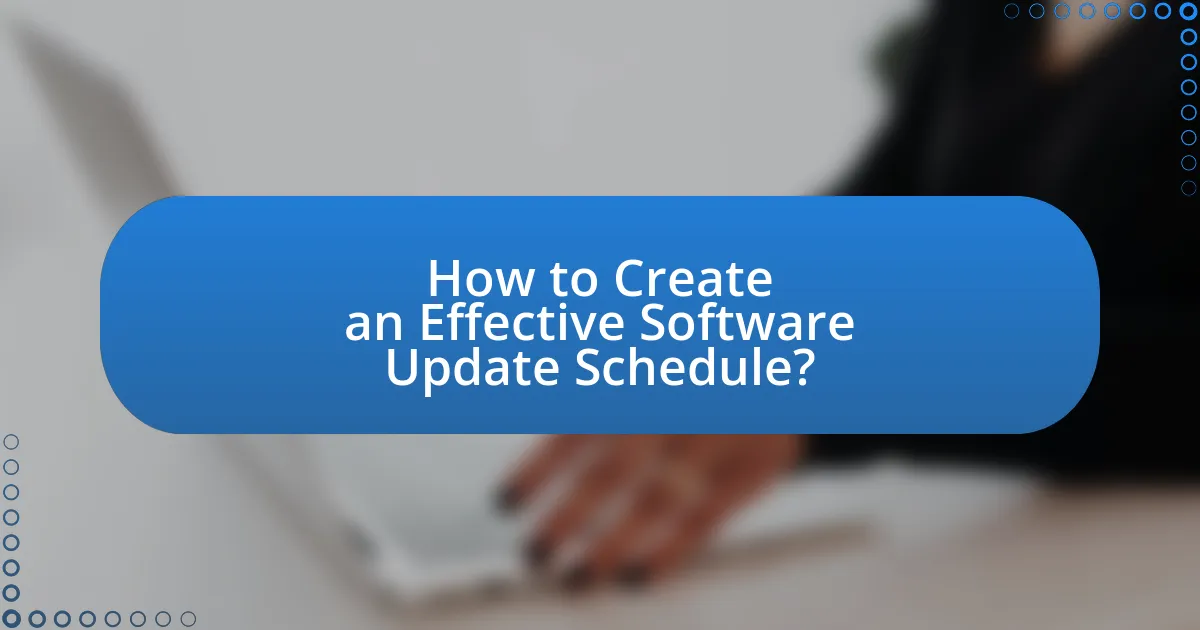 How to Create an Effective Software Update Schedule?