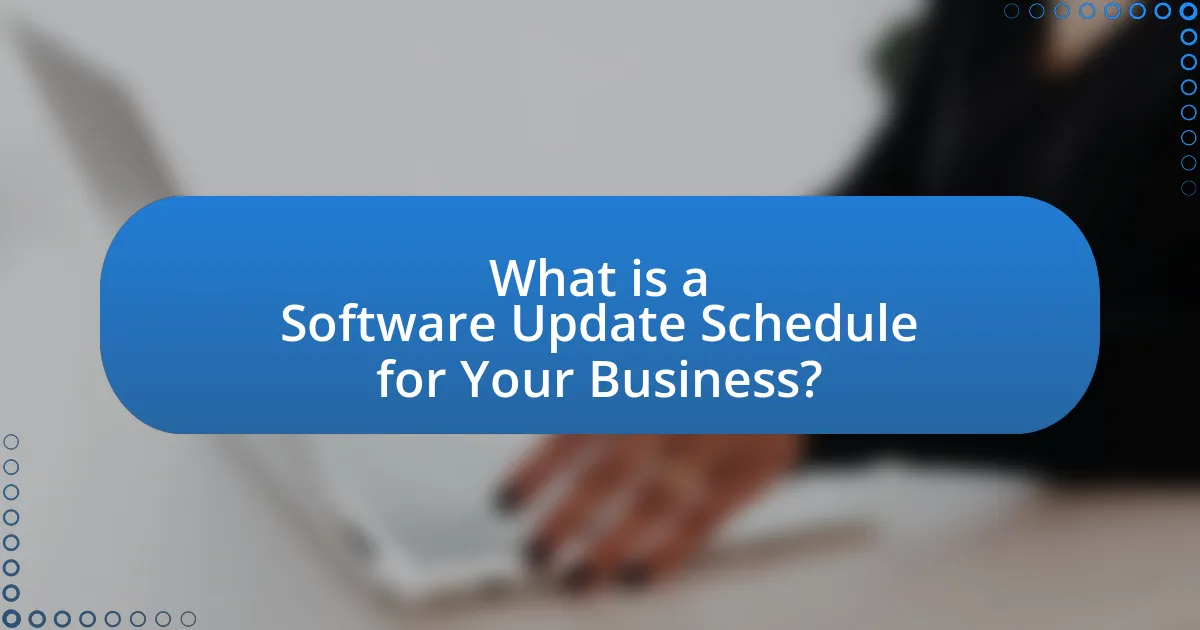 What is a Software Update Schedule for Your Business?